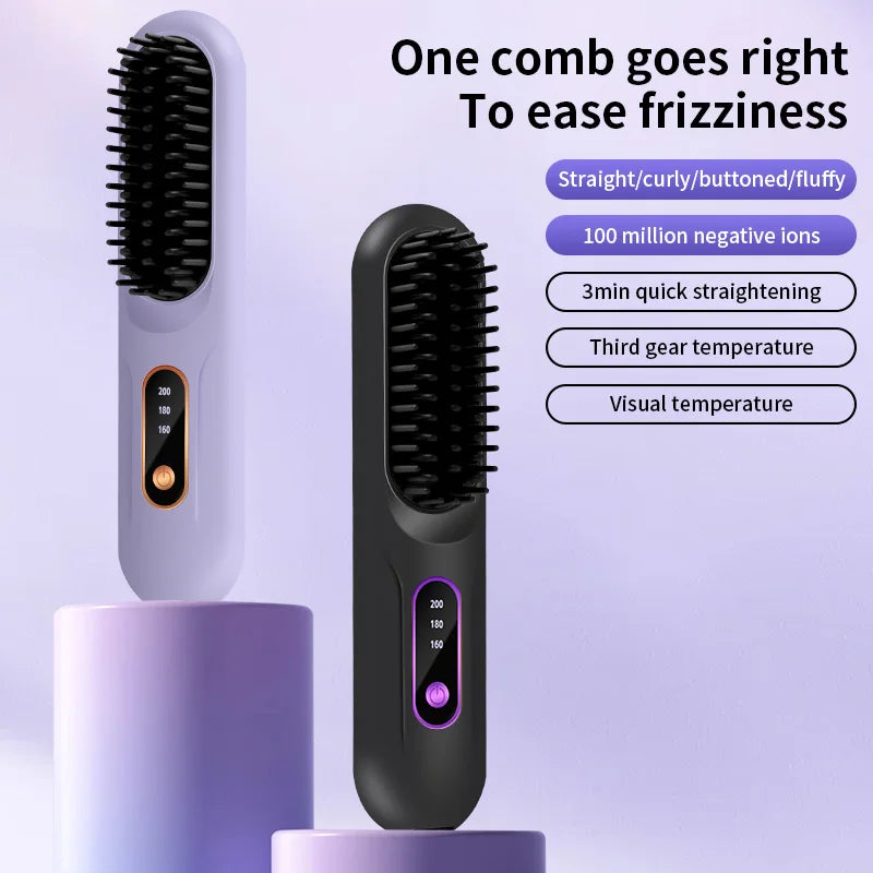 GlamGlide –  Hair Straightening Brush